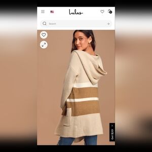 Lulu's Hooded Cardigan Sweater